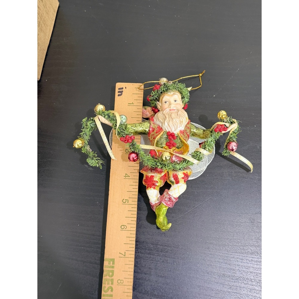 Mark Roberts Deck the Halls Fairy Christmas Ornament Collectible Figurine 6in - Picture 8 of 10